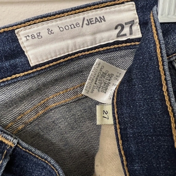 RAG & BONE STRETCH SKINNY FIT DENIM JEANS - PRESTON WASH - SIZE 27 - Picture 3 of 3